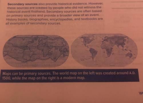Look at the two maps. How are

they similar, and how are they
different? What do the
similarities
