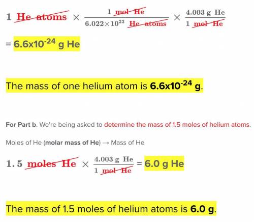 What is the mass of helium atom whose atomic weight is 4.003 g/mol?