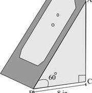 HELP!!!

The picture below shows a right-triangle-shaped charging stand for a gaming system: 
The