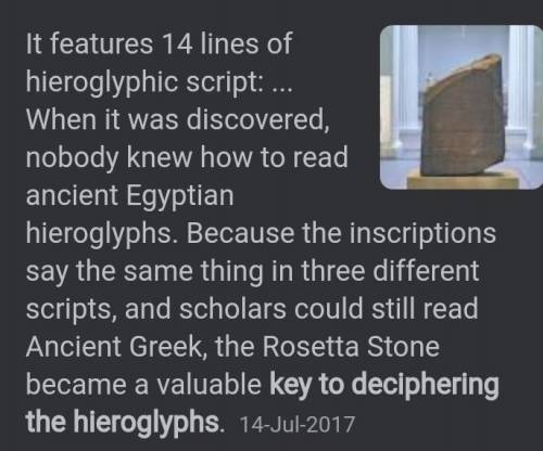 Rosetta stone was an important discovery what was it