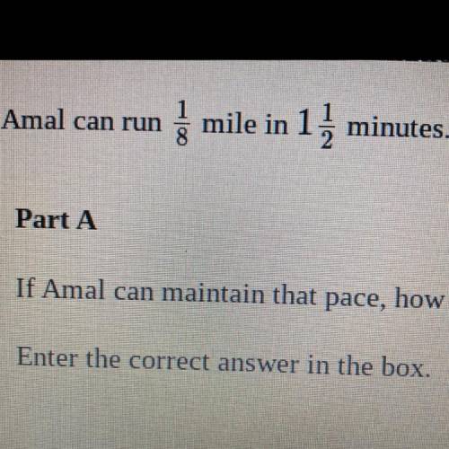 How long would it take Amal to run 3 miles at that pace