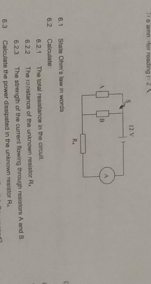 Calculate the strength of the current flowing through the resistor A and B​