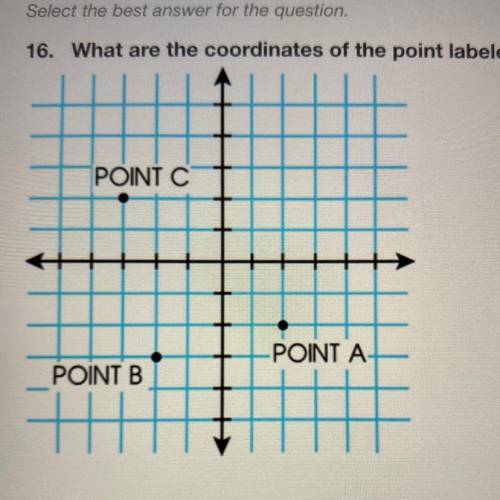 What are the coordinates of the point labeled C in the graph?

A. (-3, 2)
B. (3, 2) 
C. (2,-3)
D.
