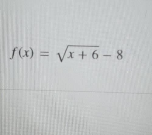 Determine f(x-1) for the following function.​