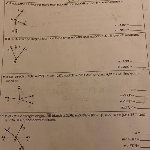 Can you help with 7 and 8 please. I need help