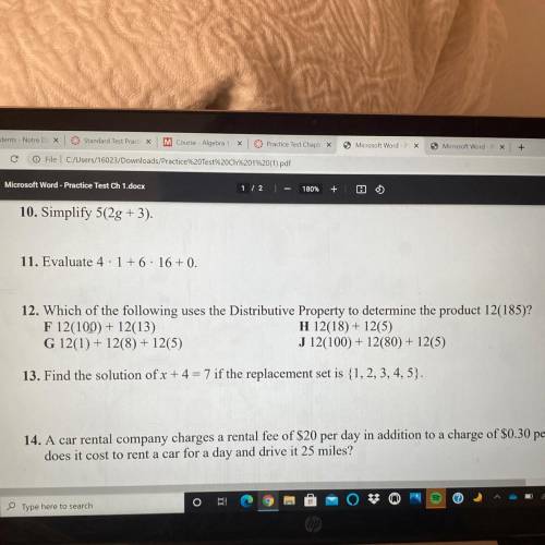 I need help with number 12 please, thank you so so so so much!