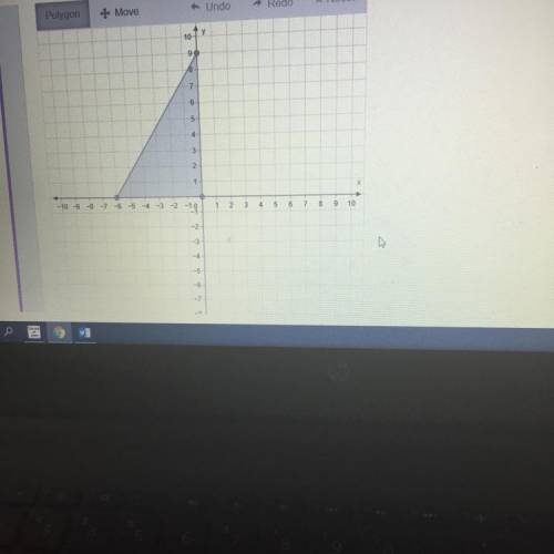 Graph the image of the given triangle under dilation with a scale factor of 1/3 and center of dilat