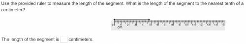 (9th Grade Geometry) Please Help

What is the length of the segment to the nearest tenth of a cent
