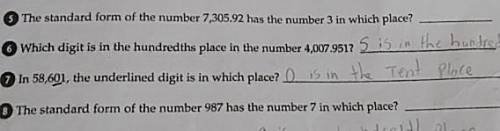 Help me with number 5 and 8 please ​