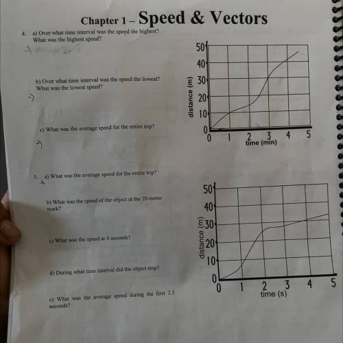 Speed and vectors physic