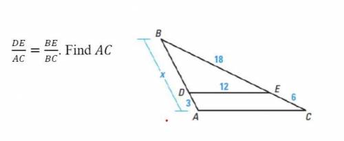 How to find AC side length?