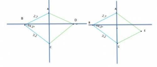 Here is a diagram showing triangle ABC and some transformations of triangle ABC. On the left side o