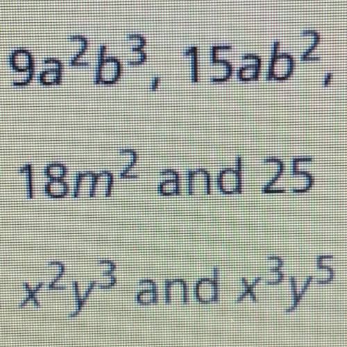 Find the greatest common factor for 18m2 and 25 please help me please