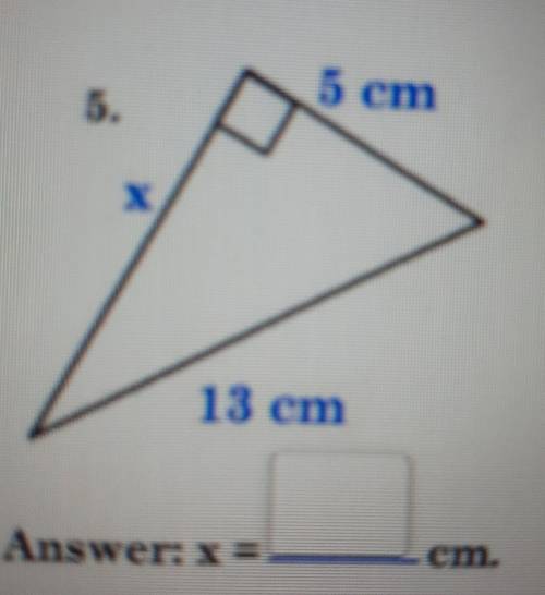 Find the length of the side marked x​