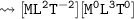 \\ \tt\bull\leadsto [ML^2T^{-2}][M^0L^3T^0]