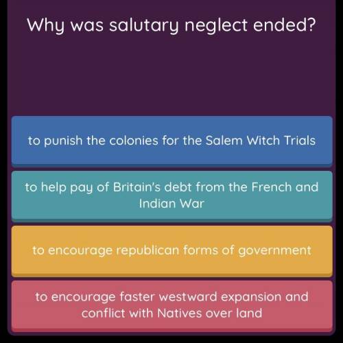 Why was salutary neglect ended