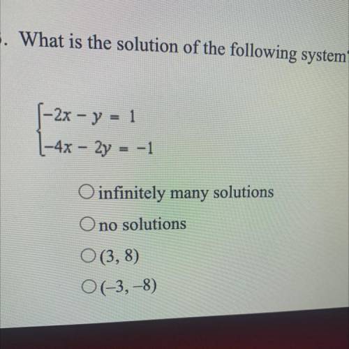 What is the solution of the fallowing system