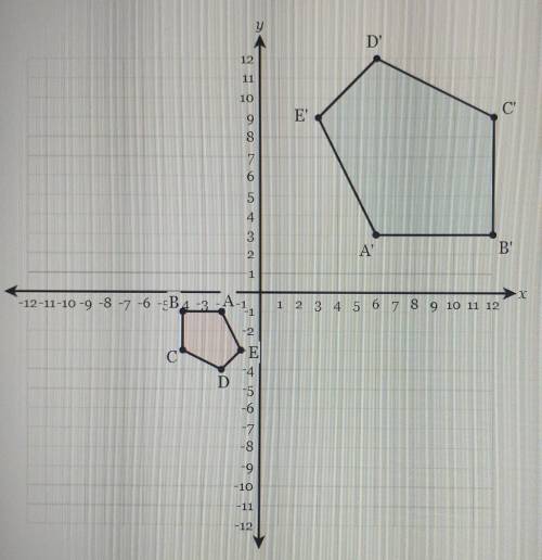 Determine a series of transformations that would map polygon ABCDE onto polygon A'B'C'D'E'? D 12 11