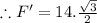 \therefore F'=14.\frac{\sqrt 3}{2}
