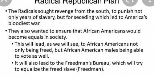 What was the Radical Republicans plan ?