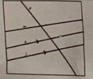 Explain how to translate, rotate, or reflect line j to obtain line k.​