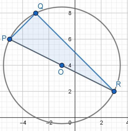 The points P ( -5, 6),  Q ( -3, 8) and R(3, 2) are joined to form a triangle.

a Show that angle PQ