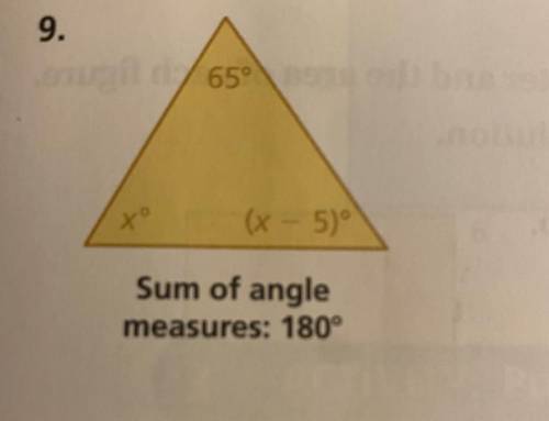 Find the value of x. Then find the angle measure of the polygon.
PLEASE HELPP ME