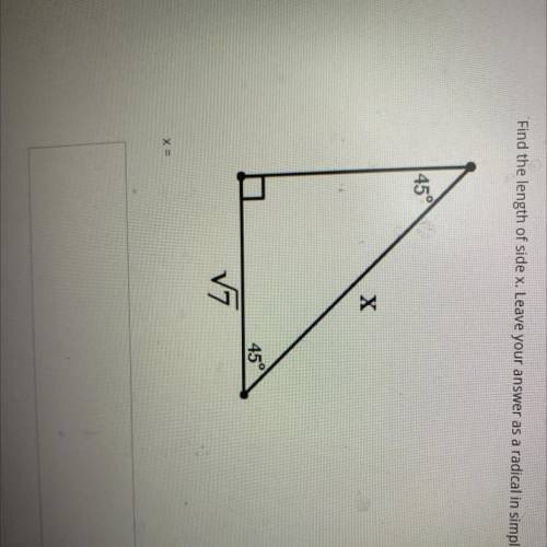 Help answer in simplest radical form