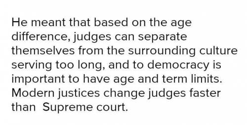 Referring to the average length of time modern justices sit on the Supreme Court, one law professor