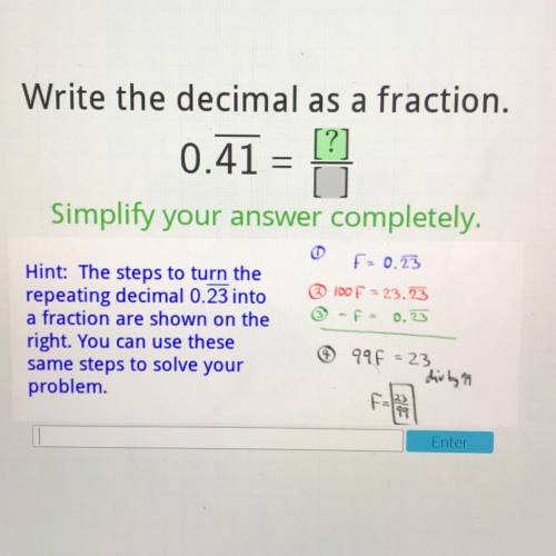 Write the repeating decimal as a fraction