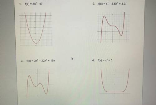 PLEASE HELP

use the graph of the functions to speculate whether it’s
