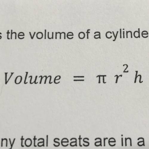 What is the volume of a cylinder that has a height of 25 cm and a radius of 6 cm?