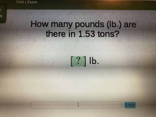 Please answer correctly. No links please. How many pounds are there in 1.53 tons