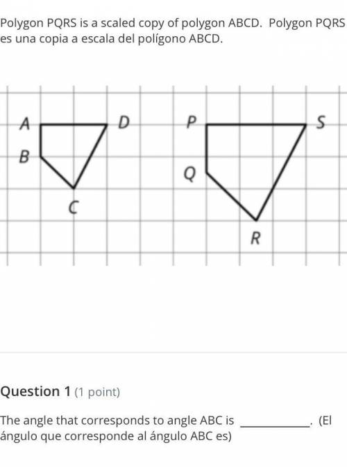 What is the angle that corresponds to the angle abc​