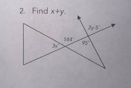 Find x+y. 
Please help
Please help