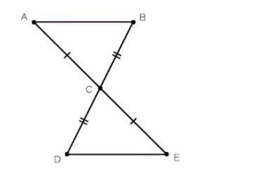 The following triangles are congruent by SAS. How did we know that

The angles are adjacent and sh