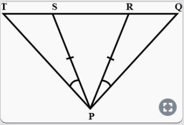 In the given figure PS = PR, Angle TPS = Angle QPR. prove that Triangle PST = Triangle PQR