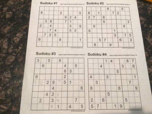 Help me with sudoku have fun with it. It is a brain stretcher