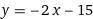Find the equation of the line through the points (-9,3) and (-6, -3).

Enter your answer in slope-i