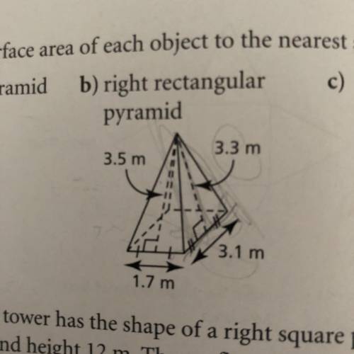 PLEASE HELP ME WITH THIS ITS TO FIND THE SURFACE AREA