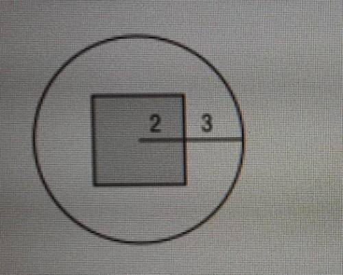 Find the probability that a point chosen at random inside the circle also lies in the square.​