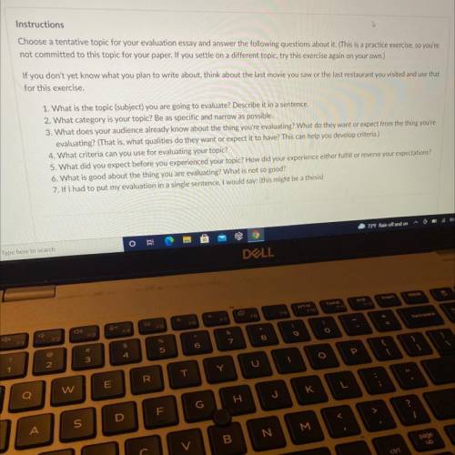 I need help with writing an evaluation essay