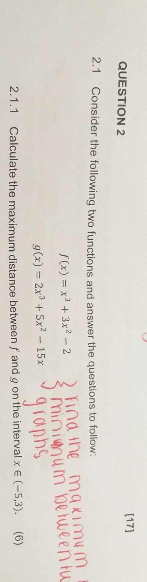 Hi, can anyone help.

Am I supposed to use the stationary points for the cubic functions of f(x) a