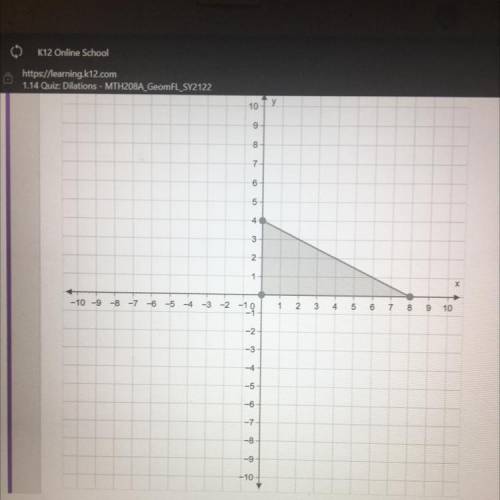 HELP ME HELP ME !!

Graph the image of the given triangle under a dilation with a scale factor of