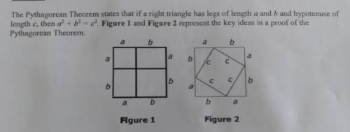 Create an outline of proof for the Pythagorean Theorem based on Figures 1 and 2 by ordering the 7 s