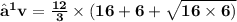\bf \: ⟹v =  \frac{12}{3} \times (16 + 6 +  \sqrt{16 \times 6)}