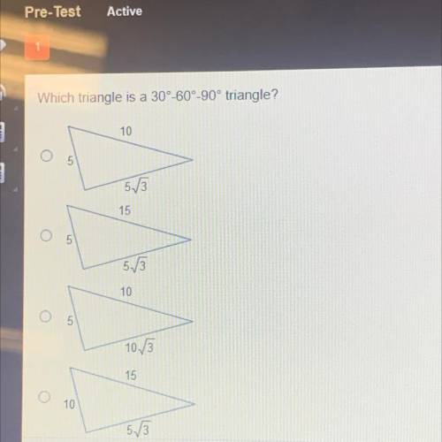 Which triangle is a 30'00 00 triangle?
10
15
10
10/5
15
10
613