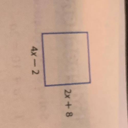 Write an equation to find the side length of the square? and

What is the side length of the squar