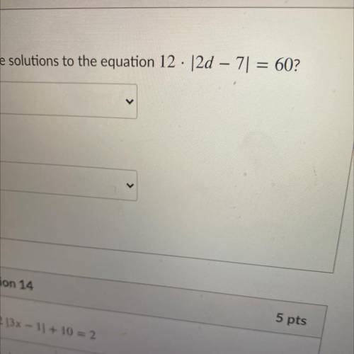 What are the solutions to the equation
