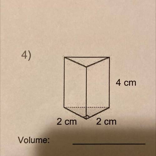 How do I find the volume???